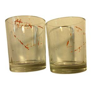 Tealight Votive Candle Holder Clear Glass Inserts Crafts Floral marked Lot 2